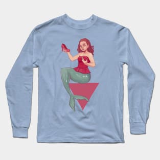 Mermaid Shoes Long Sleeve T-Shirt